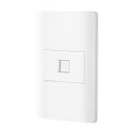 PA-TE-LB | Placa armada blanca 1 toma para teléfono 1.5 mód, Lisboa