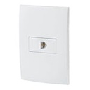 PA-TE-OB | Placa armada con entrada para teléfono, línea Oslo, blanco