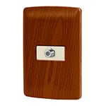 PA-TV-IM | Placa armada con conexión para TV, madera, línea Italiana