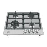 PAE-604GA | Parrilla de gas empotrable 4 quemadores, acero inox, Foset