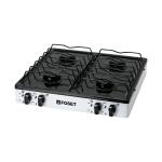 PAGA-4B | Parrilla de gas de sobreponer 4 quemadores, blanca, Foset