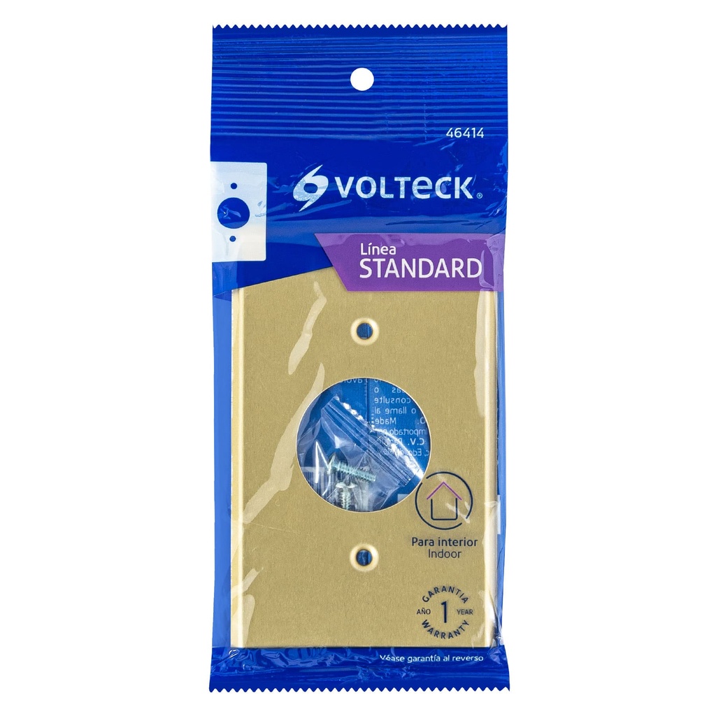 PASE-S | Placa para contacto redondo, de aluminio, línea Standard