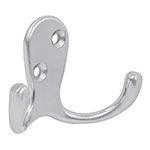 PEPU-23 | Gancho doble tipo perchero, cromo mate, Hermex