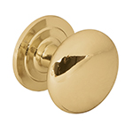 PER-022 | Perilla metálica estilo 'Arco', latón brillante, Hermex