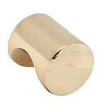 PER-032 | Perilla metálica estilo 'Cilindro', latón brillante, Hermex