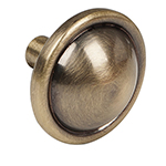 PER-043 | Perilla metálica estilo 'Barroco', acabado latón antiguo