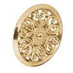 PER-052 | Perilla metálica estilo 'Colonial', acabado latón brillante