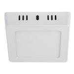 PLA-210L | Luminario LED cuadrado tipo plafón 6 W, blanco, luz de día