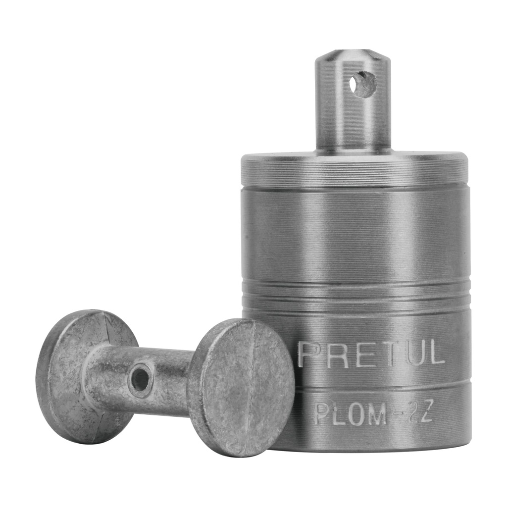 PLOM-2Z | Plomada metálica de 310 g con centro, Pretul