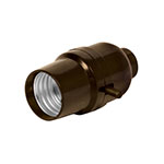 POBA-11 | Portalámpara de baquelita, con interruptor de barra, Volteck