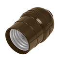 POBS-10 | Portalámpara de policarbonato, sencillo, Volteck