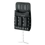 POHE-11CU | Porta herramientas de cuero con 11 compartimentos, Truper