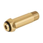 POL-6RE | Punta pol de latón 1/4' x 5 cm, de rosca con O-ring, Foset