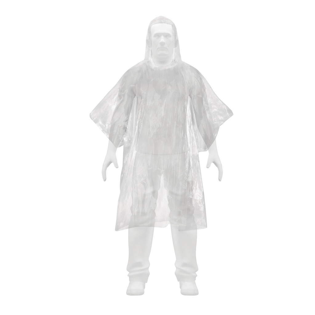 PONCHO-PD | Poncho o capamanga desechable de polietileno, Pretul