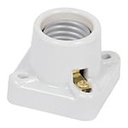 POPO-11 | Portalámpara de porcelana, cuadrado, Volteck