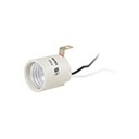 POPO-16 | Portalámpara de porcelana, soporte tipo escuadra, Volteck