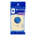 PPSE-S | Placa de ABS para contacto redondo, Standard, marfil