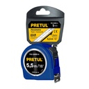 PRO-55MEB-A | Flexómetro azul 5.5 m cinta 25 mm, en tarjeta, Pretul