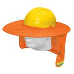 PROCA-N | Protector solar plegable para casco, naranja con reflejante