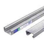 PU-142S | Perfil unicanal sólido de 3 m, 4 x 2 cm, calibre 14, Volteck