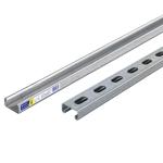 PU-162P | Perfil unicanal perforado de 3 m, 4 x 2 cm, cal. 16, Volteck