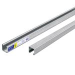 PU-164S | Perfil unicanal sólido de 3 m, 4 x 4 cm, calibre 16, Volteck