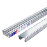 PU-182S | Perfil unicanal sólido de 3 m, 4 x 2 cm, calibre 18, Volteck