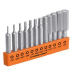 PUDE-12H2P | Juego de 12 puntas hexagonales std largo 2', Expert