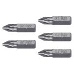 PUDE-2102 | Estuche con 5 puntas pozidriv PZ2 largo 1', Truper Expert