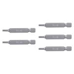 PUDE-6210 | Estuche con 5 puntas torx T10 con seguro largo 2', Expert