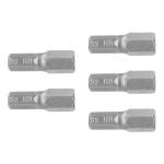 PUDE-7108 | Estuche con 5 puntas hexagonales de 8 mm largo 1', Expert