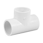 PVC-763 | Tee sencilla de PVC 1', Foset