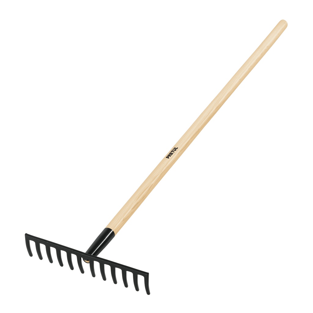 R-12MP | Rastrillo recto de 12 dientes, mango de 48', Pretul