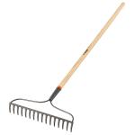 R-16AM | Rastrillo jardinero Classic, 16 dientes, mango 54', Truper