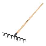 R-16MX | Rastrillo recto reforzado, 16 dientes, mango de 60', Truper