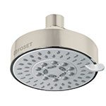 R-202SN | Regadera satín 4'con 5 funciones, sin brazo, Foset Element