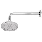 R-206 | Regadera cromo 6' plato redondo, con brazo, Foset Element