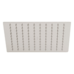 R-308SN | Regadera satín 8' plato cuadrado delgado sin brazo, Riviera