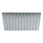 R-310S | ReRegadera cromo 10' plato cuadrado delgado sin brazo, Rivie