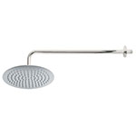 R-311 | Regadera cromo 10' plato redondo delgado con brazo, Riviera