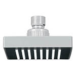 R-403S | Regadera cuadrada ABS 4' acabado cromo sin brazo, Foset