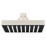 R-404SN | Regadera cuadrada ABS 6' acabado satín sin brazo, Foset