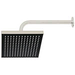 R-405N | Regadera cuadrada ABS 8' acabado satín con brazo, Foset