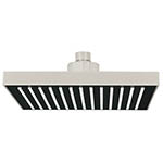 R-405SN | Regadera cuadrada ABS 8' acabado satín sin brazo, Foset