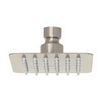 R-413SN | Regadera cuadrada 4', acero inox, sin brazo, satín, Túbig