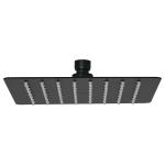 R-415SM | Regadera cuadrada 8', acero inox, sin brazo, negro, Túbig