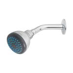 R-507 | Regadera redonda 3' brazo y chapetón de acero, Foset Basic