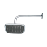 R-511 | Regadera cuadrada plato ancho 8' brazo inox a muro, Aero