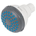 R-516S | Regadera redonda de ABS 2-1/2' gris-blanca sin brazo, Basic