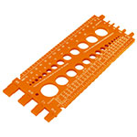 REGLA-22 | Regleta medidora de tuercas y tornillos, 22 cm, Truper